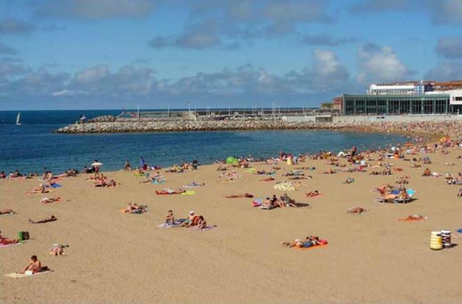 Poniente Beach Gijón Eksteriør billede
